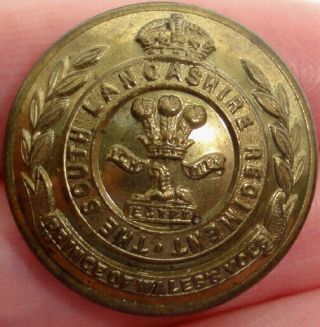 Vintage British Military/ Army Uniform Button South Lancashire Regiment Sphinx