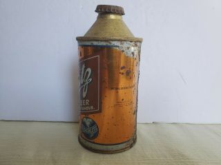 Vintage Schlitz Beer Cone Top Can w/ Schlitz Cap 2