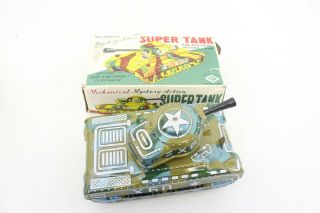 Vintage Wind - Up Mechanical Mystery Action Tin Japan Tank Toy Sy M78