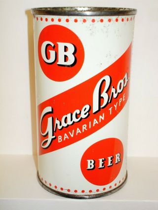 Grace Bros " Gb " Bavarian Type Beer Flat Top Beer Can 156v
