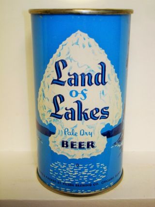 Land Of Lakes " Pale Dry " Beer Flat Top Beer Can 124v