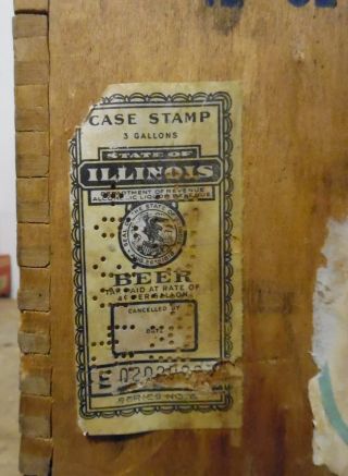 Vintage 1940 ' s Hyde Park Lager Beer Crate Wood Box W/Top From St Louis Missouri 3