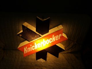 Vintage Knickerbocker Beer Sign Light (2 Sided)