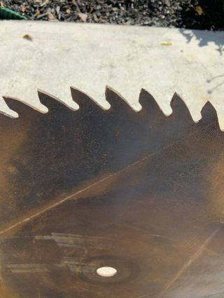 Vintage 26 Inch Diameter Rustic Buzz Saw Mill Blade 2