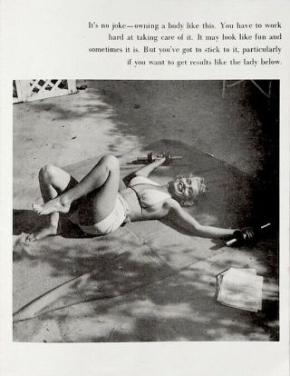 Marilyn Monroe 1953 Vintage Pinup Litho Andre De Dienes Anthony Beauchamp