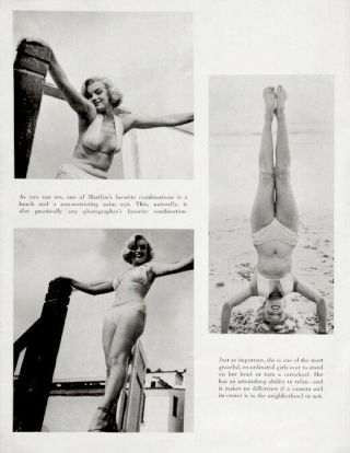 Marilyn Monroe 1953 Vintage Pinup Litho Andre De Dienes Anthony Beauchamp 2