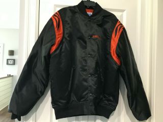 Vintage Cincinnati Bengals Throwback Satin Starter Jacket Xl Official Nfl Wow
