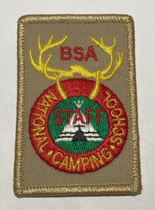 National Camping School Staff Patch Cf3