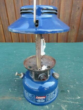 Vintage Coleman Lantern BLUE Canada Model 621 Dated 1 74 1974 3