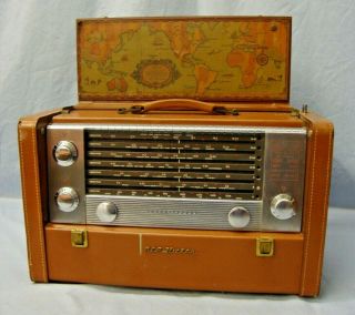 Vintage Rca Portable Shortwave Radio " The Stratoworld " Model 7 - Bx - 10