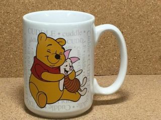 Walt Disney Winnie The Pooh Hugging Piglet Ceramic Coffee Tea Mug Cup 14 Oz
