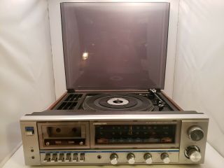 Vintage Soundesign Am/fm Stereo Receiver Cassette Recorder Record Player