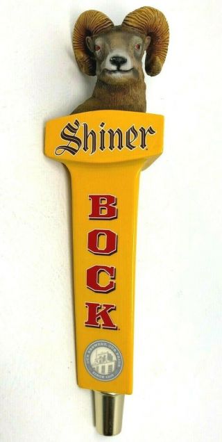 Shiner Bock Ram Head Tap Handle Texas Brewery