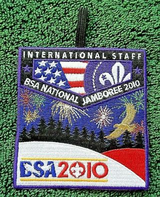 Boy Scouts 2010 National Jamboree Official International Staff Pocket Patch
