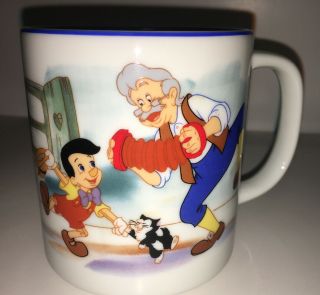 Pinocchio Mug Disneyland Disney World Cup Vintage 12 Oz