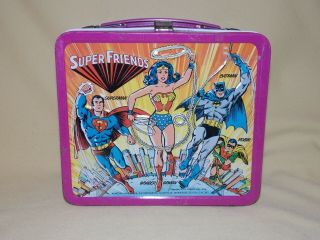 Vintage Aladdin 1976 Dc Friends Metal Lunch Box No Thermos