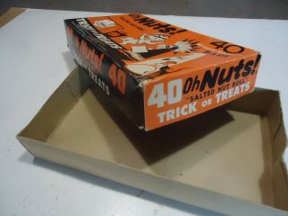 Oh Henry Oh Nuts Halloween vtg display candy bar box Trick or treat 3