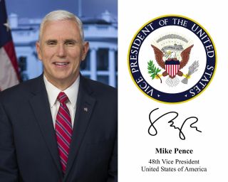 Mike Pence 48th Vice President Of The United States Autographed 8x10 Photo