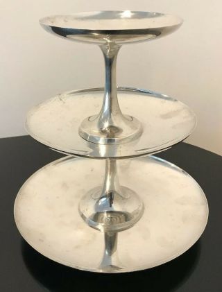 Tiffany & Co.  Makers Sterling Silver Vintage Cake Stand Large 1244g
