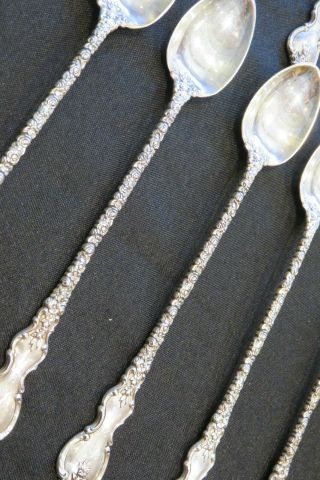 Du Barry Dubarry Iced Tea Spoons By International.  Sterling 7 1/4 " (6 Spoons)