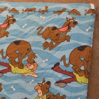 Vintage 1998 Dan River Scooby - Doo & Gang Twin Size Bed Comforter 62 X 86 3
