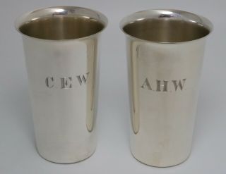 S.  Kirk & Son Sterling Silver Julep Tumblers