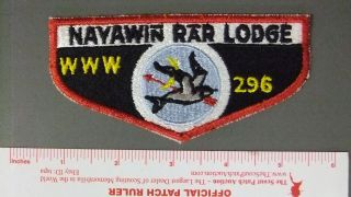 Boy Scout Oa 296 Nayawin Rar Flap 4064hh