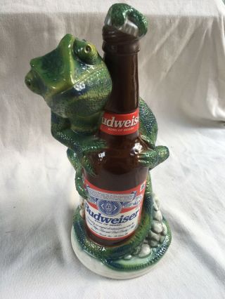 Vtg 1997 Anheuser Busch Budweiser Character Louie The Lizard Beer Stein Numbered