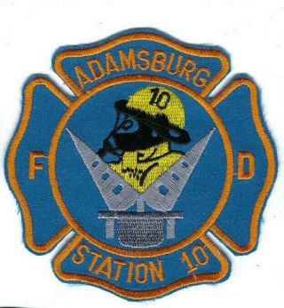 Adamsburg (westmoreland Co) Pa Pennsylvania Fire Dept.  Station 10 Patch -