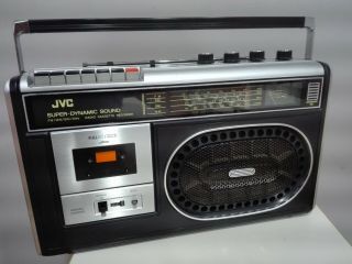 Vintage Radio - Cassette Player/recorder Jvc Rc - 443jw From 1977
