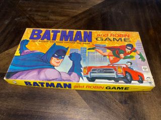 Vintage 1965 Hasbro Batman And Robin Rare Board Game Hero Tv Series Rare Box