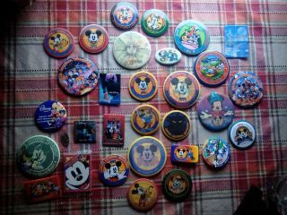 Disney Pin / Pinback Button - 1993 - 2000 Official Disneyana Convention 31 Total
