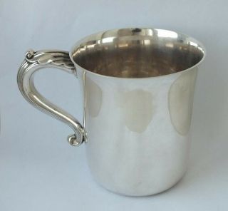 Smart Solid Sterling Silver Beer Mug/ Tankard 1942/ H 10 Cm/ 241 G