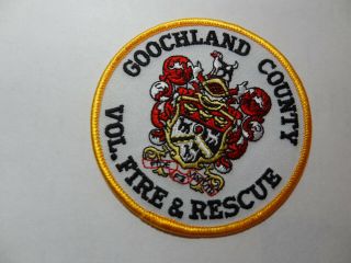 Goochland County Virginia Vol.  Fire Rescue Shoulder Patch.