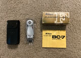 Vintage Nikon Bc - 7 Flash Nippon Kogaku Rangefinder Boxed Japan