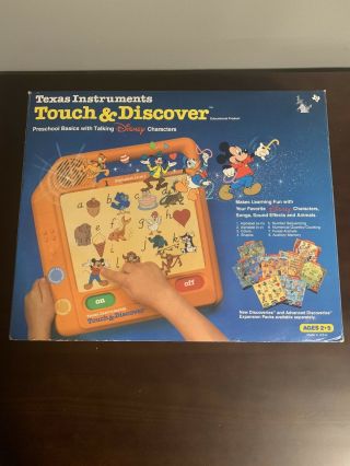 Vtg 1989 Texas Instruments Disney Touch & Discover