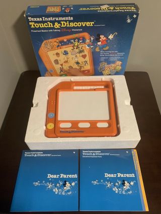 Vtg 1989 Texas Instruments Disney Touch & Discover 3