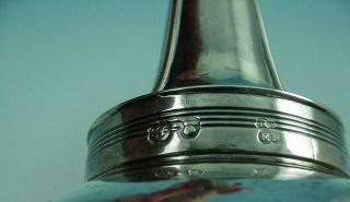 1821 ENGLISH STERLING SILVER TWO PIECE WINE / PORT FUNNEL EMES & BARNARD LONDON 3