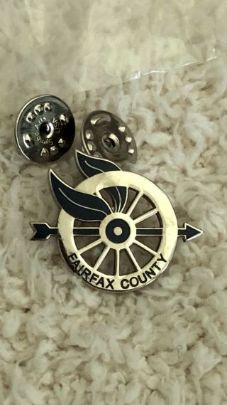Fairfax County Va Police Motor Winged Wheel Pin