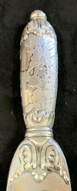 Antique Tiffany & Co Sterling Silver Art Nouveau Flowers & Leaves Shoe Horn