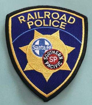 Santa Fa / Southern Pacific Railroad Police Shoulder Patch From The 80’s