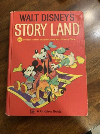 Vintage Walt Disney’s Storyland A Golden Book 1974 55 Stories