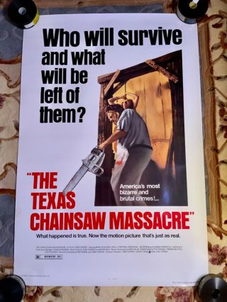 Vintage The Texas Chainsaw Massacre Movie Poster