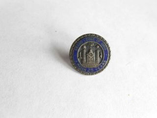 Vintage Grand Lodge Of Ohio 25 Years A Mason Sterling Masonic Lapel Pin