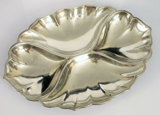 Antique Frank W Smith Silver Co Sterling Ruffled Flower Dish Candy Tray Change
