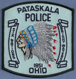 Pataskala Ohio Police Shoulder Patch Indian