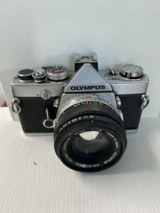 Olympus Om1 With Zukio Auto - S 50mm F1.  8 Lens Vintage