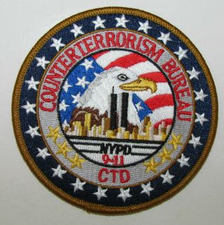 York State City Police Counter Terrorism Bureau Ctb Ctd Patch Nypd
