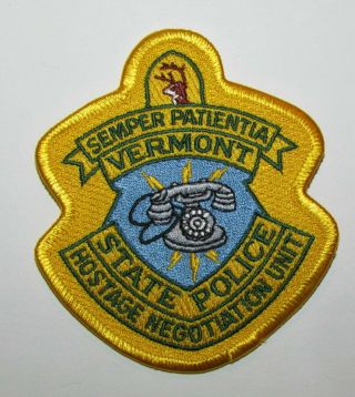 Vermont State Police Vsp Hostage Negotiation Unit Hnu Patch