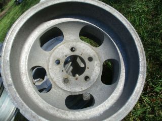 1 14 x 8 Slotted Mag wheel old school Slot Vintage 5 x 4.  75  ET Ansen Chevy 13 2